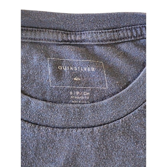 Quicksilver Blue Logo T-Shirt Men's Sz Small - Picture 2 of 5